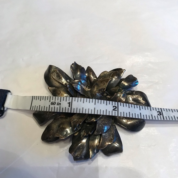 BRUTALIST LARGE METAL FLOWER VINTAGE LATE 1940s - Picture 7 of 10